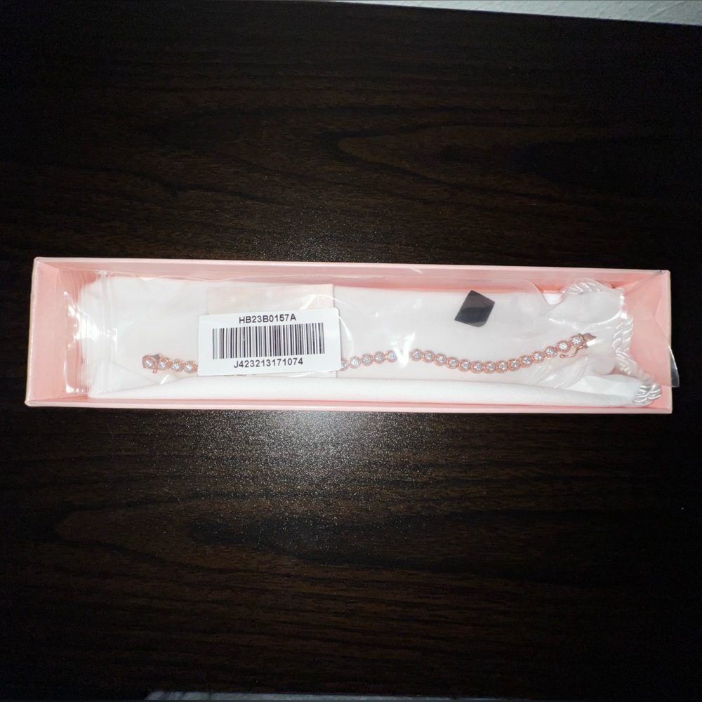 Diamonique Rose Gold Tennis Bracelet NWT 💎 - Picture 3 of 7
